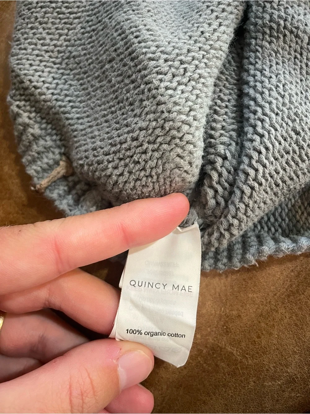 Quincy Mae grey Knit hat